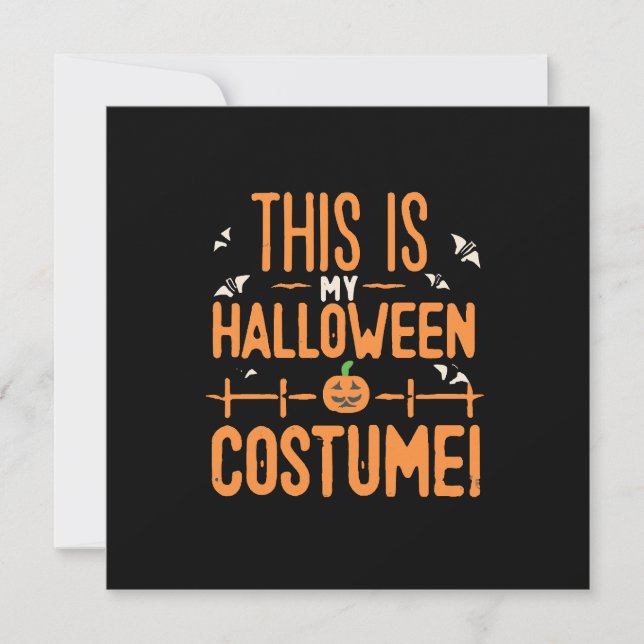 Carte This Is My Halloween Costume (Devant)