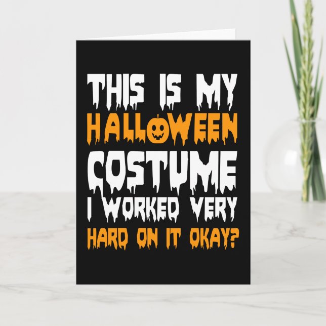 Carte This is my halloween costume (Devant)