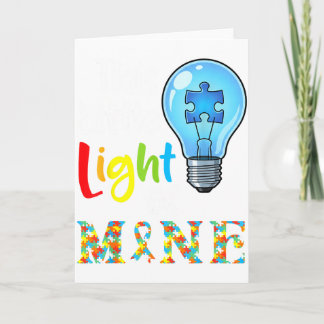 Carte This Little Light Of Mine Autism Awareness Support