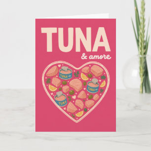 Carte Thon Amore Drôle Amour Thon Romance Mignon Fruits