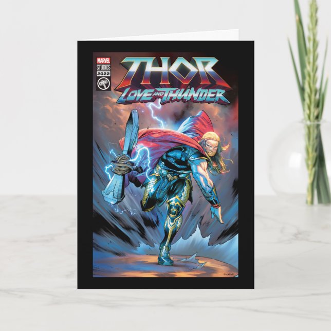 Carte Thor Stormbreaker Comic Couverture Hommage (Devant)