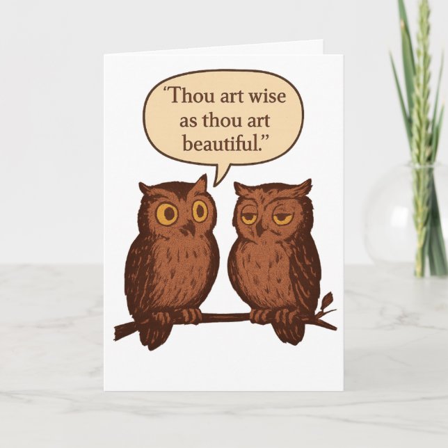 Carte Thou art wise and beautiful (Devant)