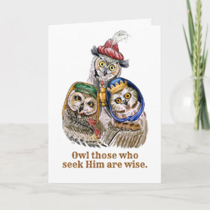 Carte Three Wise Men - Owls