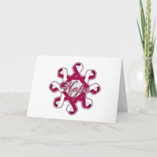 Carte ThroCancer Hope Unity Ribbons