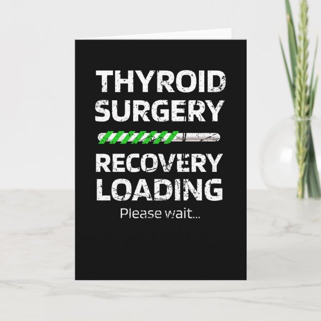 Carte Thyroïdectomie | Cadeaux de récupération de chirur (Devant)