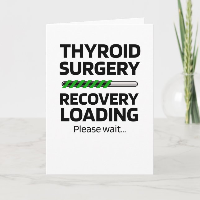 Carte Thyroïdectomie | Cadeaux de récupération de chirur (Devant)