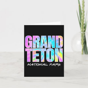 Carte Tie Dye Grand Teton National Park Wyoming Kids Wom