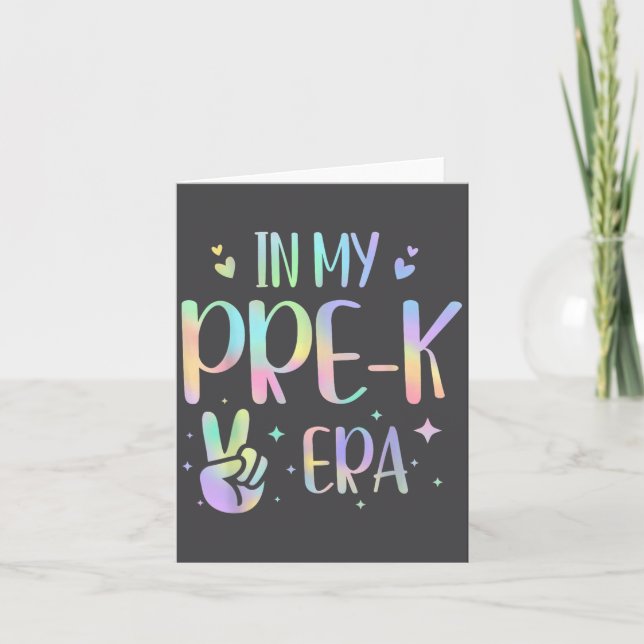 Carte Tie Dye In My Pre-k Era  (Devant)