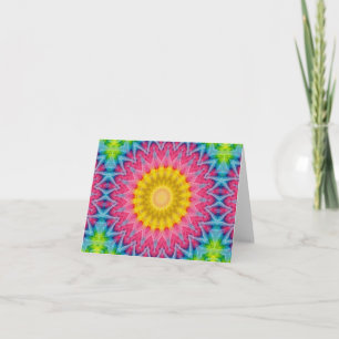 Carte Tie Dye Mandala Kaleidoscope