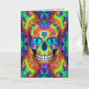 Carte Tie Dye Sky Colorful Greeting Cards & Envelopes