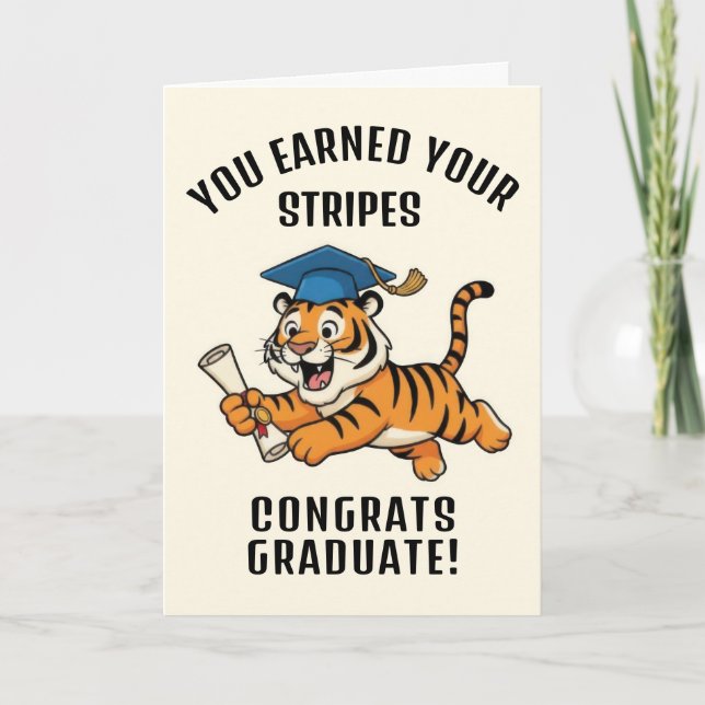 Carte Tiger Graduation (Devant)
