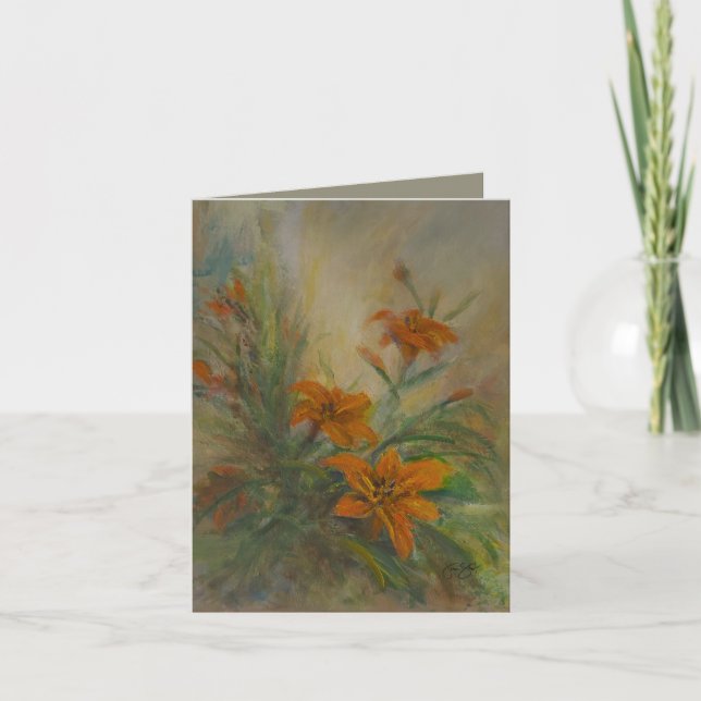 Carte Tiger Lilies 4 x 5.6" (Devant)