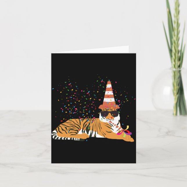 Carte Tiger Partying Animals Having A Party  (Devant)