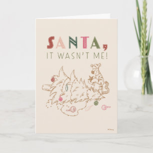Carte Tigger   Père Noël, ce n'était pas moi