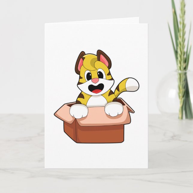 Carte Tigre avec boîte (Devant)