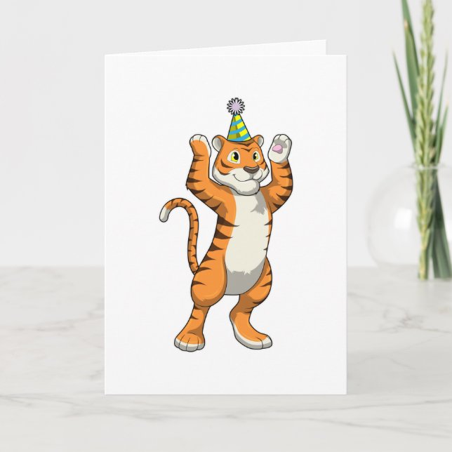 Carte Tigre avec parti casquette (Devant)