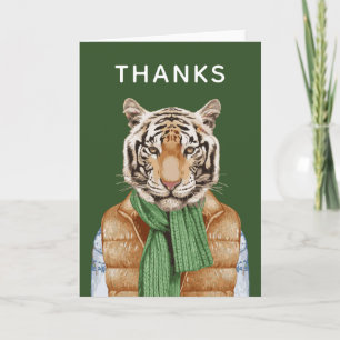 Carte Tigre de gilet   Ajouter votre texte