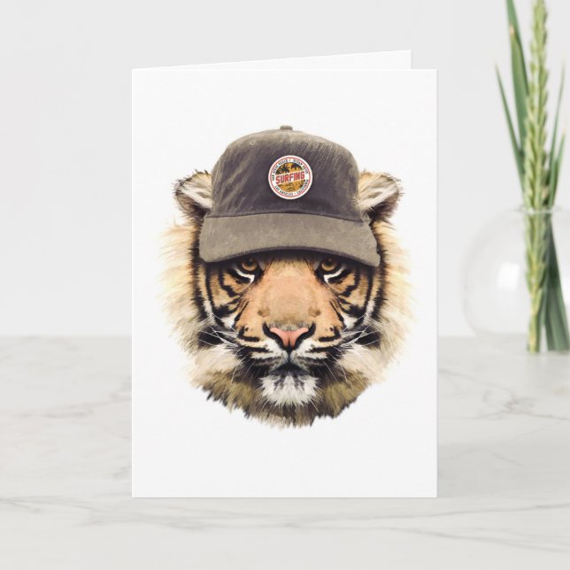 Carte Tigre de surf (Devant)