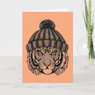 Carte Tigre prêt pour la mode hiver