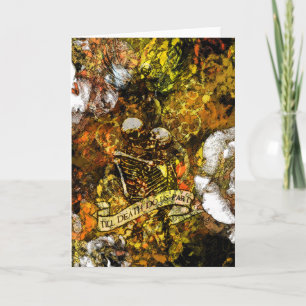 Carte Till Death Card in Gold avec extrait de poème à l'