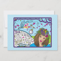 Carte Time Flies_Flat 7" x 5"