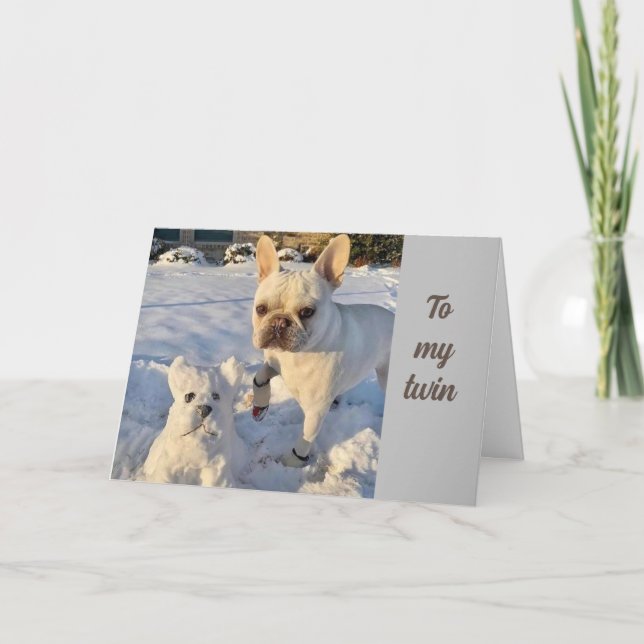 CARTE TIME TO "CELEBRATE" YOU - "TWIN'S" CARD (Devant)