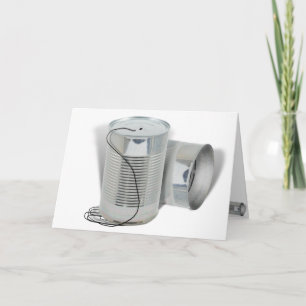 Carte Tin Can Phone (Pouvez-vous m'entendre MAINTENANT ?
