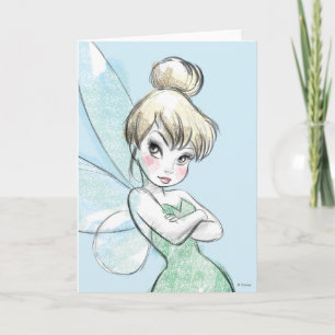 Carte Tinker Bell   Armoiries pastel croisées