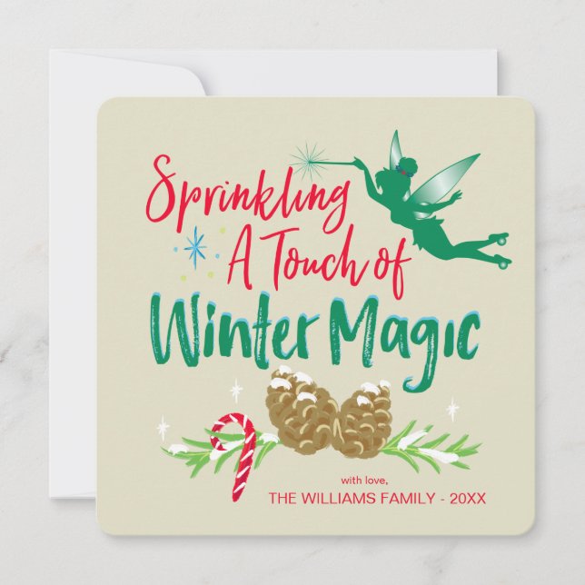 Carte Tinker Bell | Magie hivernale (Devant)