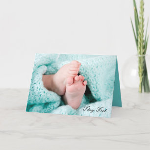 Carte Tiny Feet - Naissance dans la famille nouvel accue