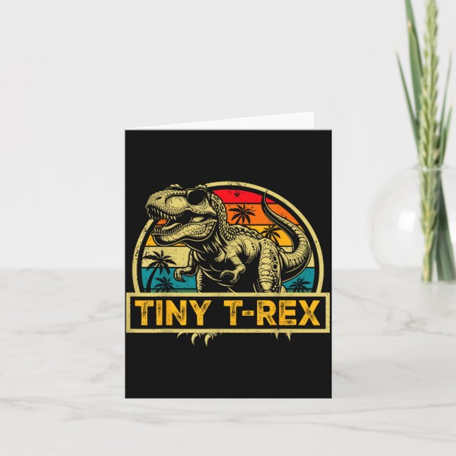 Carte Tiny T-rex T Rex Dinosaur Tiny T-rex Family Matchi (Devant)
