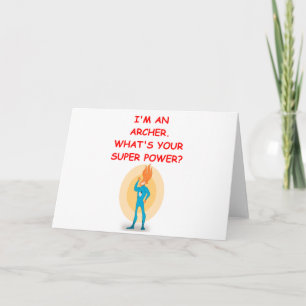 Carte tir à l'arc