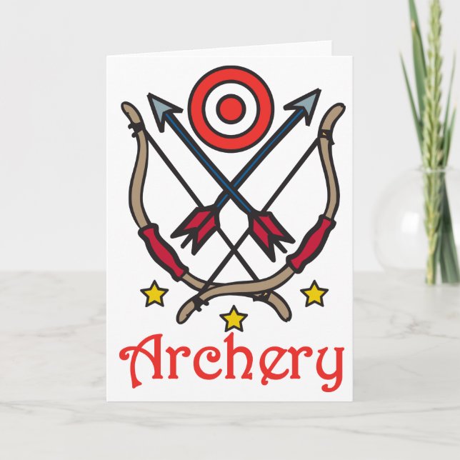 Carte Tir à l'arc en flèche (Devant)