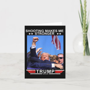 Carte Tir me rend plus fort Donald Trump 2024