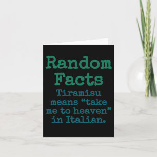 Carte Tiramisu Signifie Me Conduire Au Ciel En Italien -