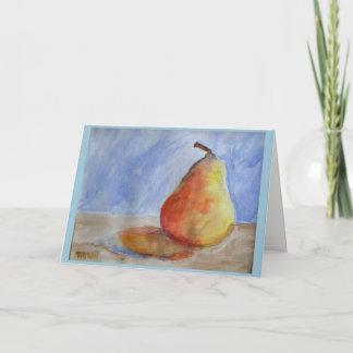 Carte Tirrell "Pear in Watercolor" Voeux d'anniversaire