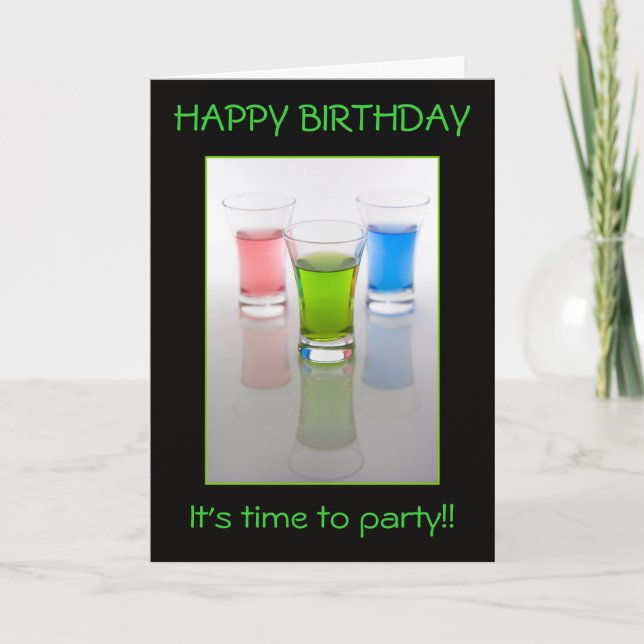 Carte Tirs de barre, joyeux anniversaire ! (Devant)
