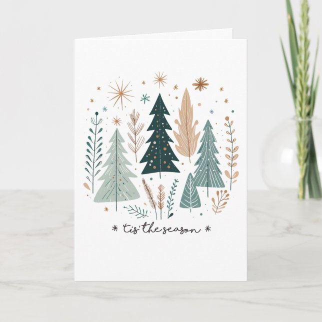 Carte ‘Tis the Season Christmas Card – Minimalist Holida (Devant)
