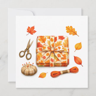 Carte Tissus et accessoires de couture d'automne à l'aqu