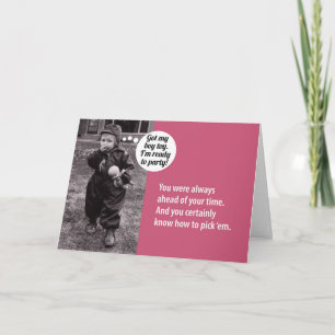 Carte Titulaire Vintage de carte-cadeau d'anniversaire d