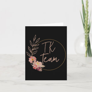Carte Tk Enseignant Transition jardin d'enfants Floral R