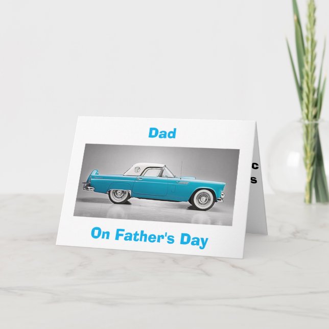 CARTE TO MY "CLASSIC DAD" ON TBIRD STYLE FATHER'S DAY (Devant)