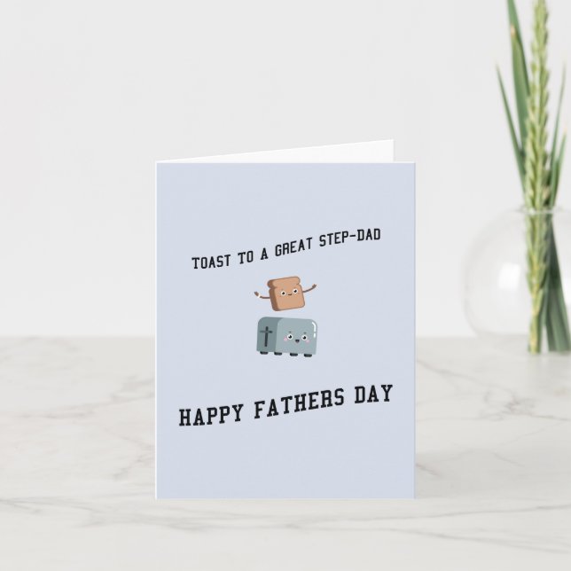 Carte Toast À Un Grand Pas Papa Bonne Fête des pères (Devant)