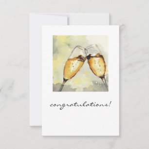 Carte toast champagne