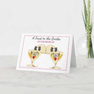 Carte Toast Champagne Brides, Mariages lesbiennes