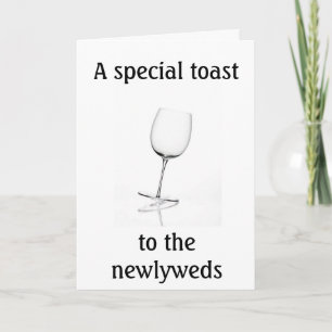 CARTE TOAST DE NEWLYWED