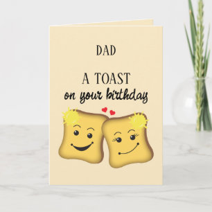 Carte Toast sur votre brunch Funky Food Pun