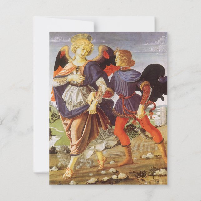 Carte Tobias et l'Ange par Andrea del Verrocchio (Devant)