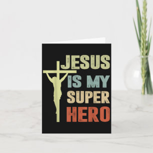 Carte Toddler Jésus est mon super-héros fils de Dieu chr