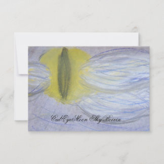 Carte Toile Cat Eyed Moon Imprimer